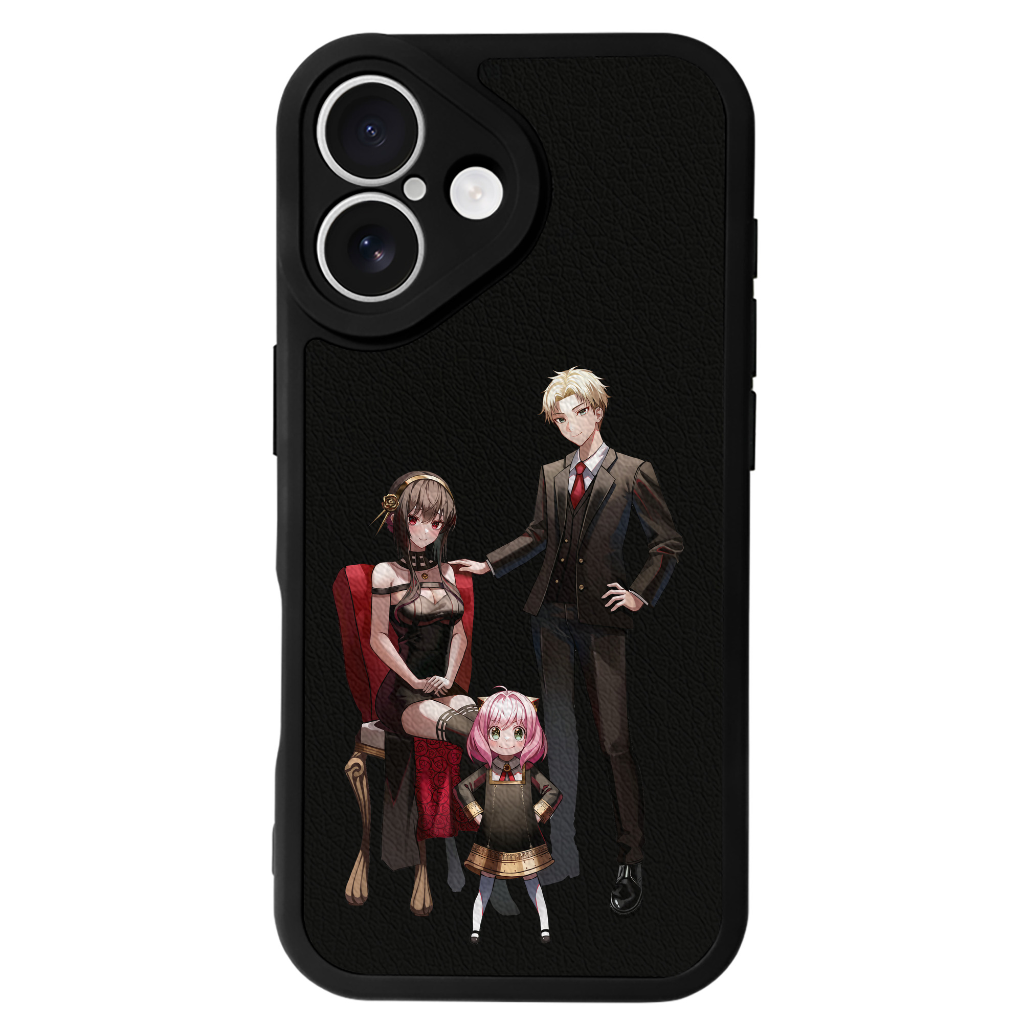（画像用） SPY×FAMILY间谍家家酒 【iPhone 16シリーズ対応】シリコンスマホケース（レザー調） 材質：シリコン